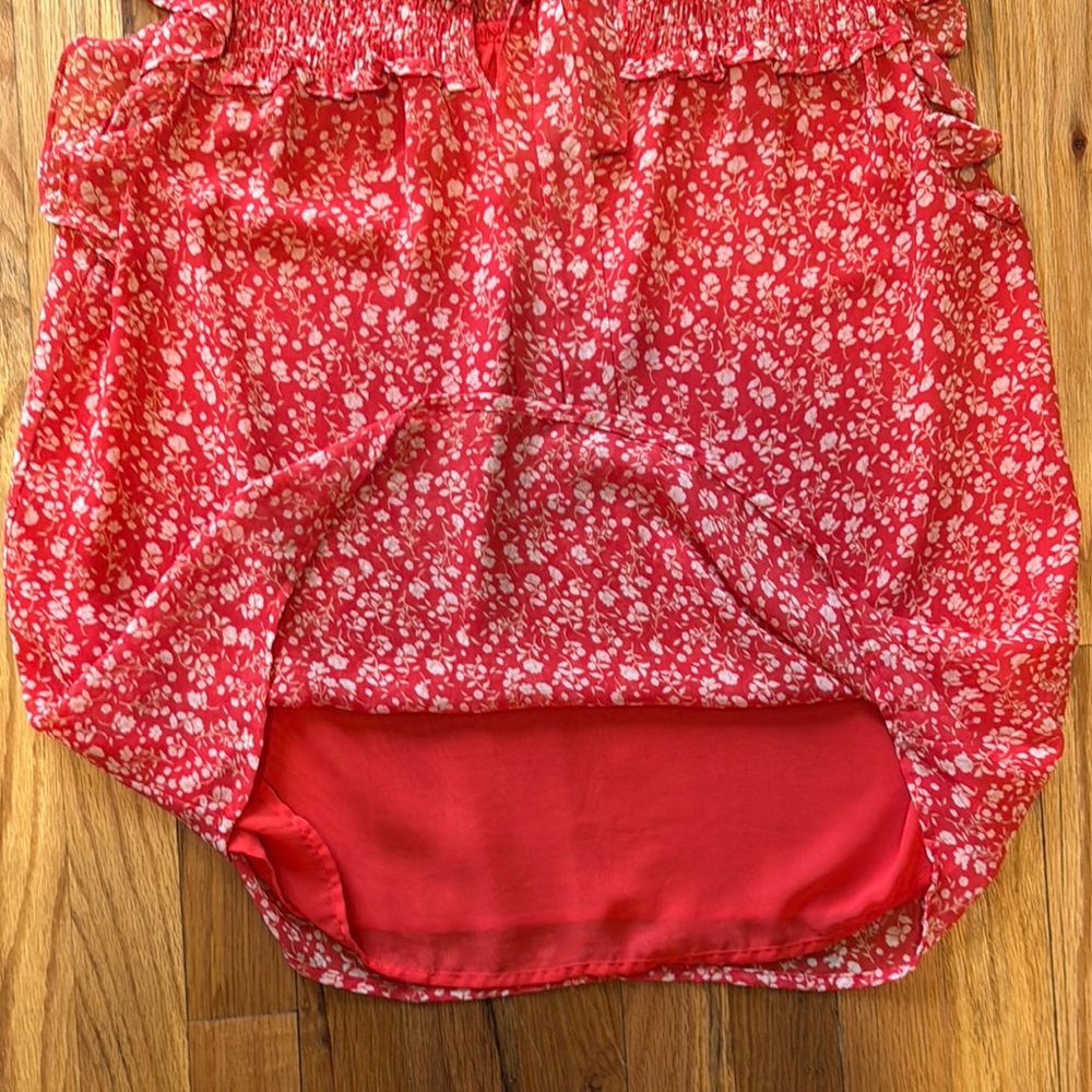 Anthropologie Pleione ruffled babydoll blouse sz M, breezy, cool, flowy - Picture 9 of 14